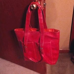 Large red tote